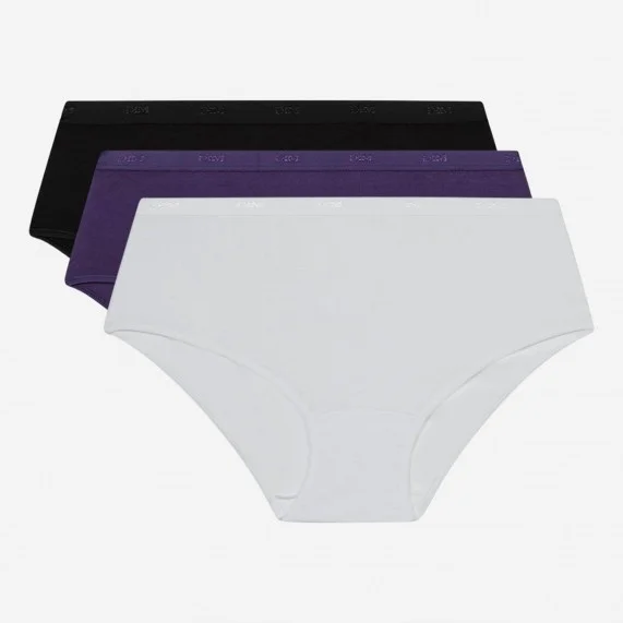 Lot de 3 Boxers Unis Coton Stretch "EcoDim" (Boxer Femme) Dim chez FrenchMarket