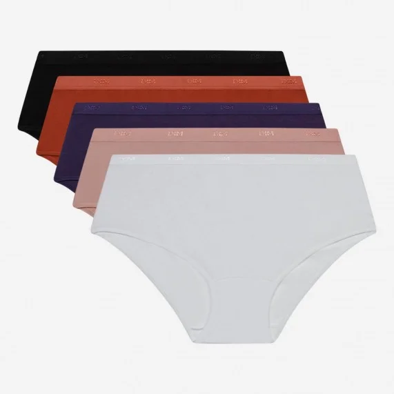 Juego de 5 bóxers de algodón Stretch "EcoDim" (Boxers) Dim chez FrenchMarket