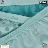 Set of 3 Girls' Fancy Cotton Stretch Panties "The Pockets (Panties) Dim on FrenchMarket