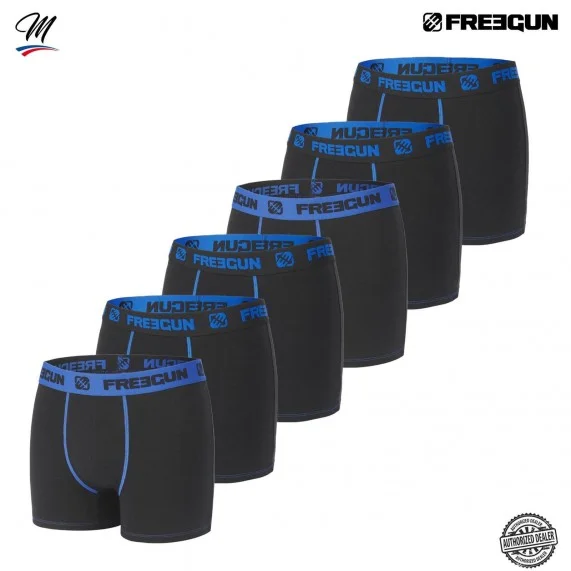 Lote de 6 bóxer de algodón para hombre (Calzoncillos para hombre) Freegun chez FrenchMarket