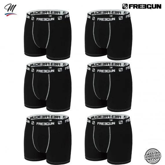 Set di 6 boxer da uomo in cotone (Boxer da uomo) Freegun chez FrenchMarket