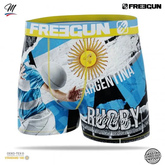 Boxer Premium da uomo per la Coppa del Mondo di Rugby (Boxer) Freegun chez FrenchMarket