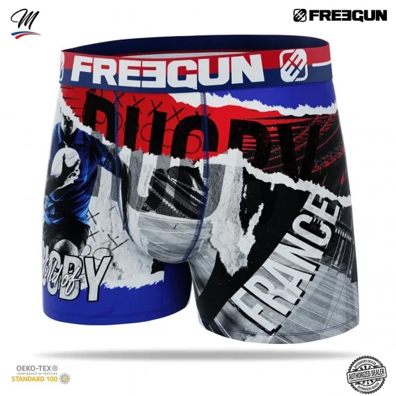 Boxer Homme Premium "Coupe du Monde de Rugby" (Boxers Homme) Freegun chez FrenchMarket