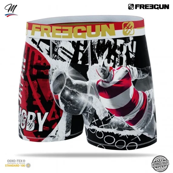 Boxer Premium da uomo per la Coppa del Mondo di Rugby (Boxer) Freegun chez FrenchMarket