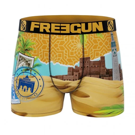 Boxer da uomo in microfibra riciclata "Paysage du Monde (Boxer) Freegun chez FrenchMarket