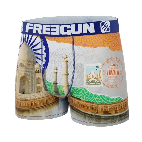 Calzoncillos de microfibra reciclada "Paysage du Monde" para hombre (Boxers) Freegun chez FrenchMarket