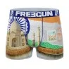 Calzoncillos de microfibra reciclada "Paysage du Monde" para hombre (Boxers) Freegun chez FrenchMarket