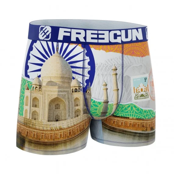 Herenboxershort "Paysage du Monde" van gerecyclede microvezel (Boksers) Freegun chez FrenchMarket