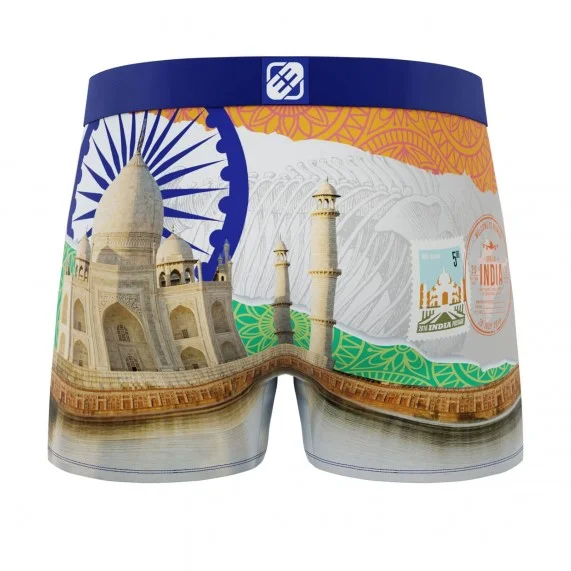 Boxershorts für Männer aus recycelter Mikrofaser "Paysage du Monde" (Landschaft der Welt) (Boxershorts) Freegun auf FrenchMarket