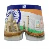 Calzoncillos de microfibra reciclada "Paysage du Monde" para hombre (Boxers) Freegun chez FrenchMarket