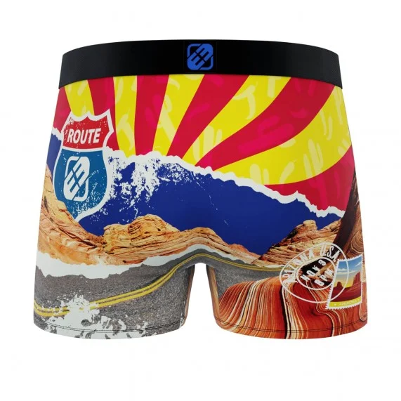 Herenboxershort "Paysage du Monde" van gerecyclede microvezel (Boksers) Freegun chez FrenchMarket