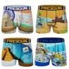 4er-Pack Boxershorts für Männer aus recycelter Mikrofaser Weltlandschaft (Boxershorts für Männer) Freegun auf FrenchMarket