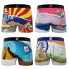 4er-Pack Boxershorts für Männer aus recycelter Mikrofaser Weltlandschaft (Boxershorts für Männer) Freegun auf FrenchMarket