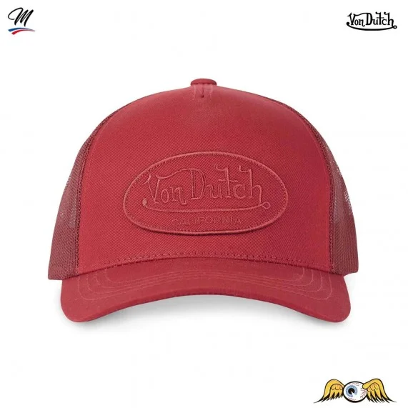 Cappello snapback trucker California Classic a tinta unita (Cappellino) Von Dutch chez FrenchMarket