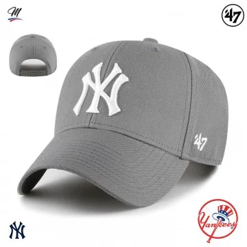 Casquette MLB New York Yankees MVP Snapback Gris (Casquettes) '47 Brand chez FrenchMarket