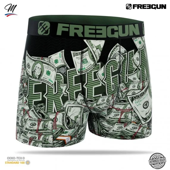 Heren Boxer Dollars (Boksers) Freegun chez FrenchMarket