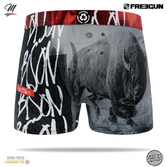 Boxer Animal in microfibra da uomo (Boxer) Freegun chez FrenchMarket