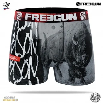 Boxer Homme Microfibre "Animaux" (Boxers Homme) Freegun chez FrenchMarket