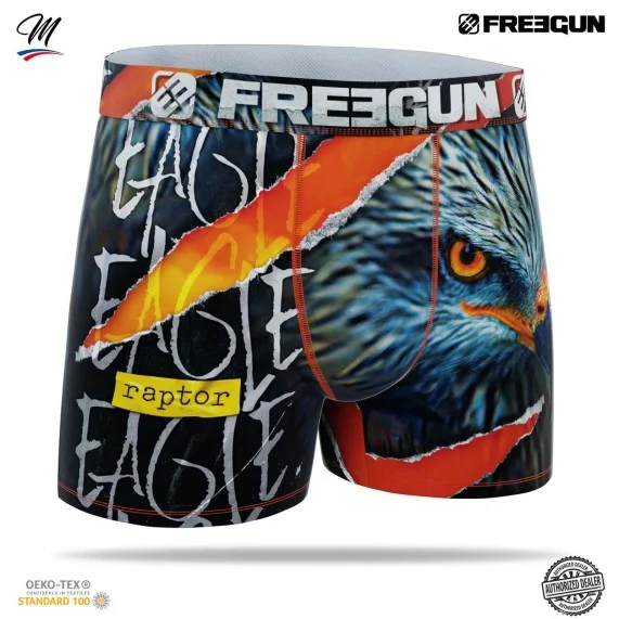 Boxer Mann Mikrofaser "Tiere" (Boxershorts) Freegun auf FrenchMarket