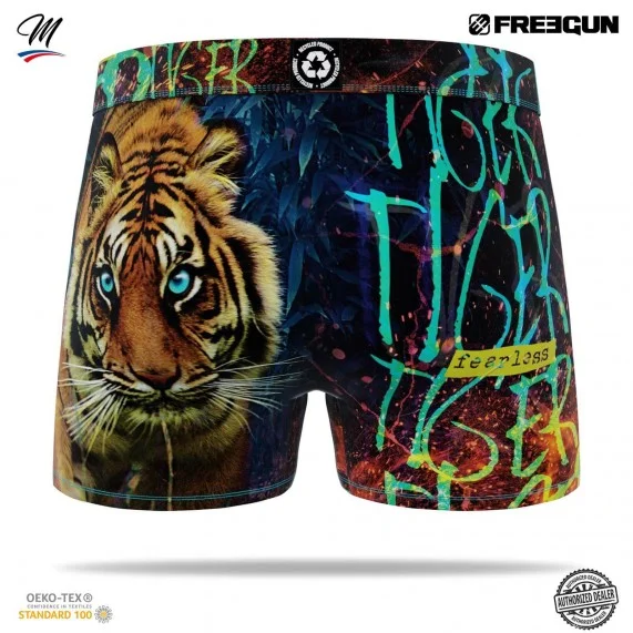 Boxer Mann Mikrofaser "Tiere" (Boxershorts) Freegun auf FrenchMarket