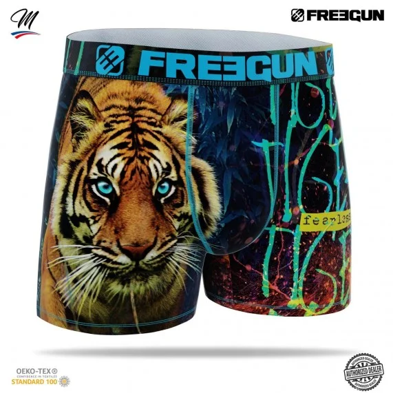 Boxer Homme Microfibre "Animaux" (Boxers Homme) Freegun chez FrenchMarket