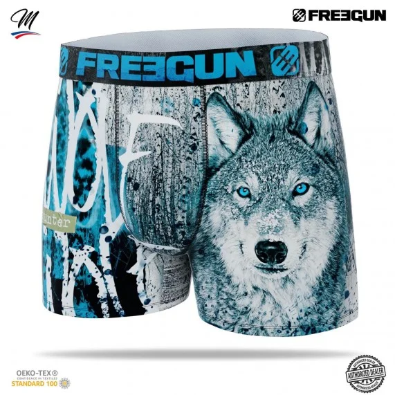 Boxer Mann Mikrofaser "Tiere" (Boxershorts) Freegun auf FrenchMarket