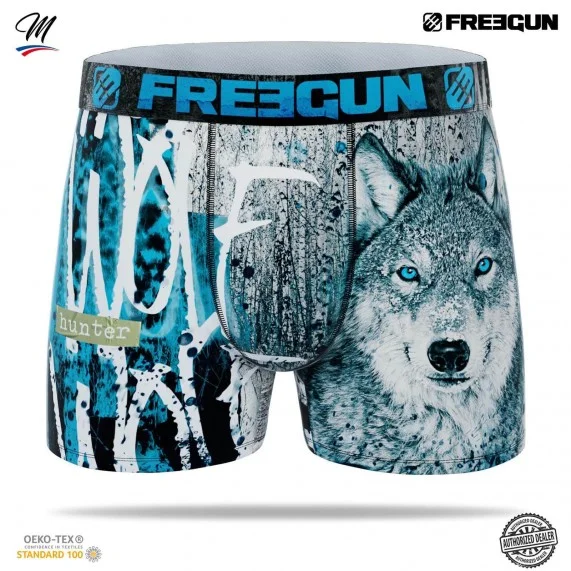 Boxer Mann Mikrofaser "Tiere" (Boxershorts) Freegun auf FrenchMarket