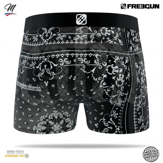 Calzoncillos de microfibra "Bandana" para hombre (Boxers) Freegun chez FrenchMarket