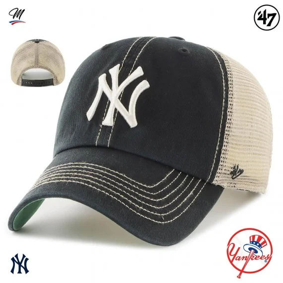 Casquette MLB New York Yankees Trawler "Clean Up Vintage" (Casquettes) '47 Brand chez FrenchMarket