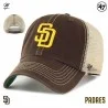 Casquette MLB San Diego Padres Trawler "Clean Up Vintage" (Casquettes) '47 Brand chez FrenchMarket