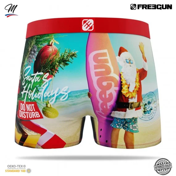 Collezione natalizia di boxer premium da uomo (Boxer) Freegun chez FrenchMarket