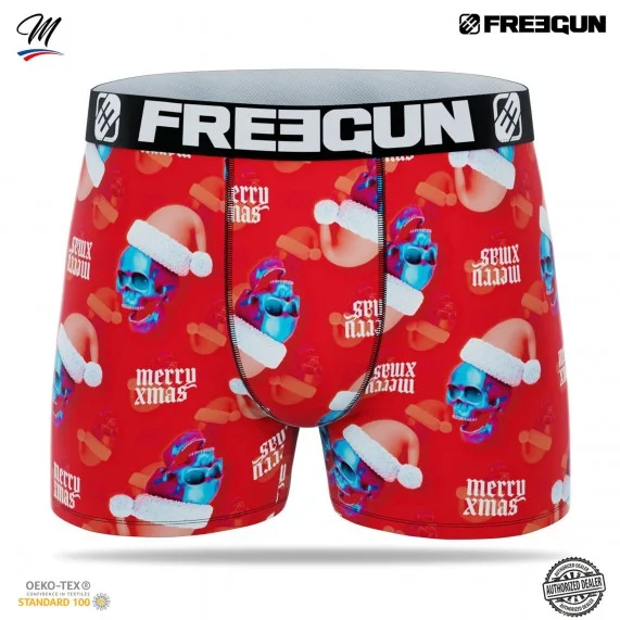 Collezione natalizia di boxer premium da uomo (Boxer) Freegun chez FrenchMarket