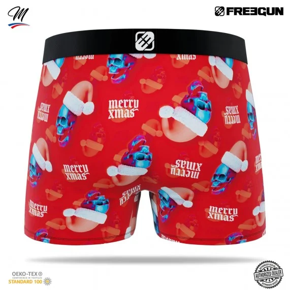 Collezione natalizia di boxer premium da uomo (Boxer) Freegun chez FrenchMarket