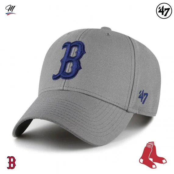 Casquette MLB Boston Red Sox MVP Snapback Gris (Casquettes) '47 Brand chez FrenchMarket