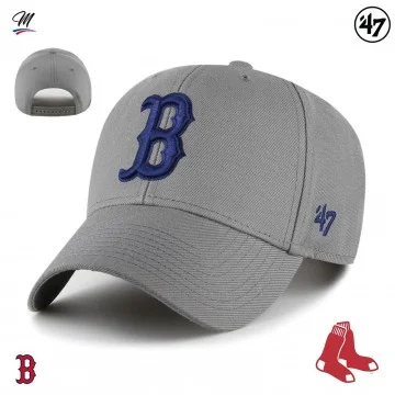 MLB Boston Red SoxP Snapback Cap Grigio (Cappellino) '47 Brand chez FrenchMarket