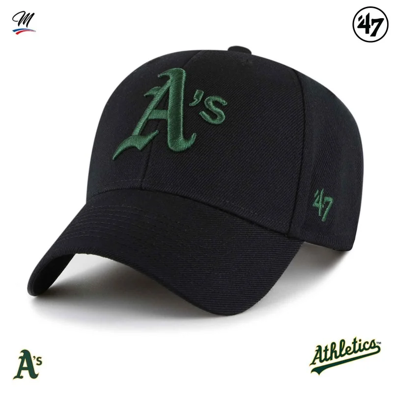 MLB Oakland Athletics MVP Snapback Cap Schwarz Kostenlose Lieferung