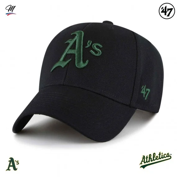 MLB Oakland Athletics MVP Snapback Cap Nero (Cappellino) '47 Brand chez FrenchMarket