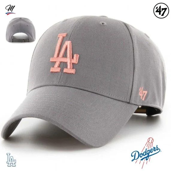 MLB Los Angeles Dodgers MVP Snapback Cap Gris (Gorras) '47 Brand chez FrenchMarket