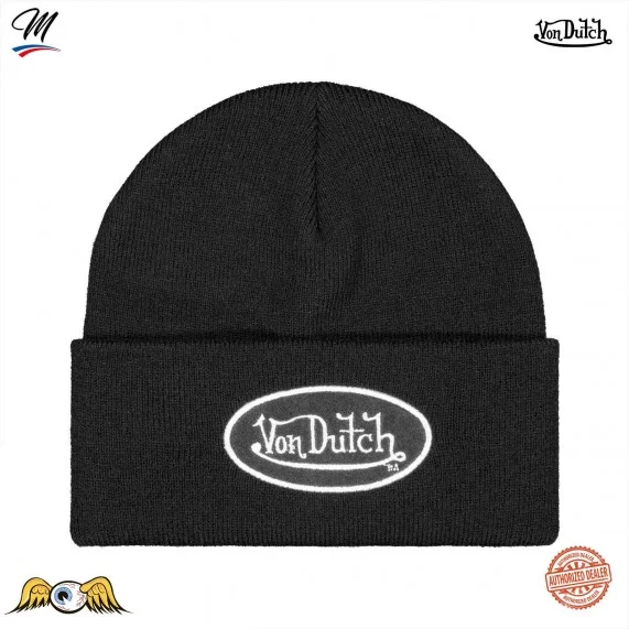 Gorro de jersey con escudo de fieltro (Gorros) Von Dutch chez FrenchMarket