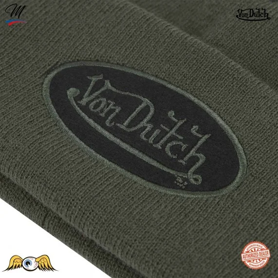 Bonnet Jersey avec badge feutrine (Bonnets) Von Dutch chez FrenchMarket