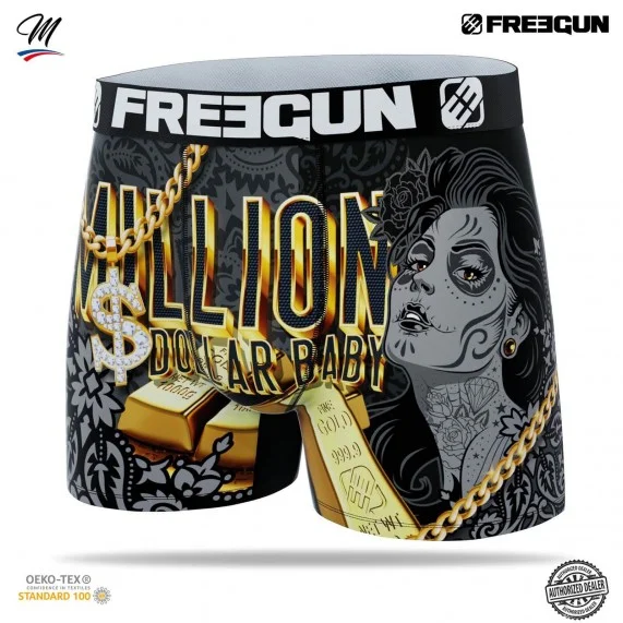 4er-Pack Boxershorts für Männer Premuim Dollars (Boxershorts für Männer) Freegun auf FrenchMarket