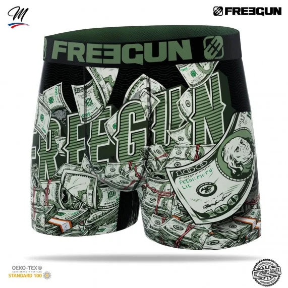 4er-Pack Boxershorts für Männer Premuim Dollars (Boxershorts für Männer) Freegun auf FrenchMarket