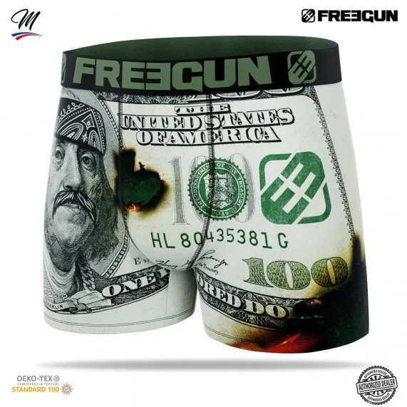 Juego de 4 bóxers para hombre Premuim Dollars (Calzoncillos para hombre) Freegun chez FrenchMarket