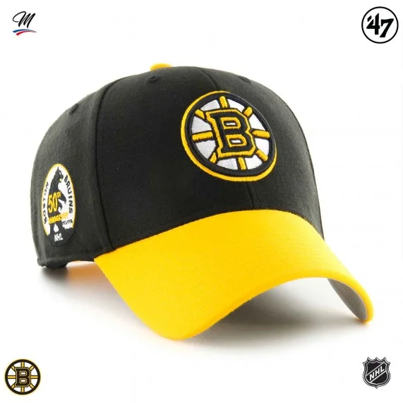 Cappellino NHL Boston Bruins "Sure Shot 50th Anniversary MVP (Cappellino) '47 Brand chez FrenchMarket