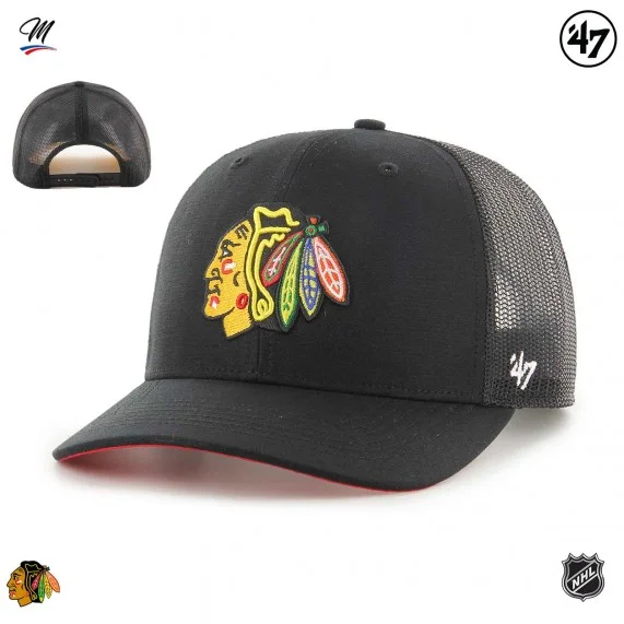 Gorra Trucker NHL Chicago Blackhawks "Ballpark Mesh MVP (Gorras) '47 Brand chez FrenchMarket