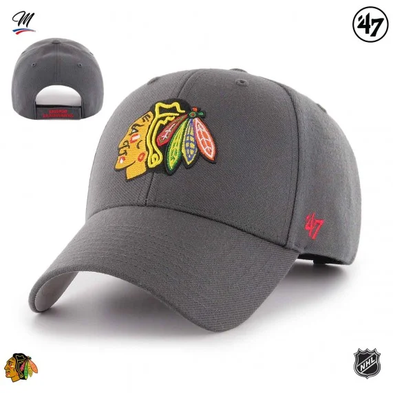 Cappellino NHL Chicago Blackhawks "Logo squadra MVP (Cappellino) '47 Brand chez FrenchMarket