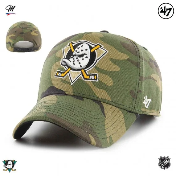 NHL Anaheim Ducks "Grove Snapback MVP Camo" pet (Caps) '47 Brand chez FrenchMarket