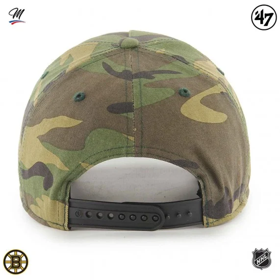 NHL Boston Bruins "Grove Snapback MVP Camo" Cap (Caps) '47 Brand chez FrenchMarket