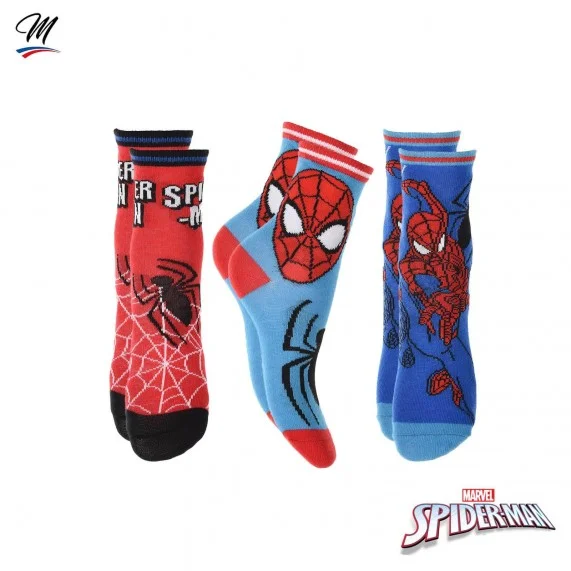 6 paia di calzini da ragazzo di MARVEL Spider-Man (Fantasie) French Market chez FrenchMarket