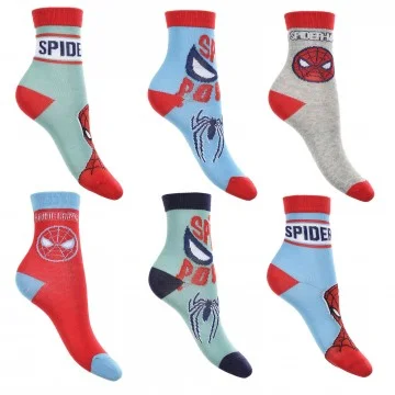 MARVEL Spider-Man 6-Pack Boy's Socks (Fantasies) French Market on FrenchMarket